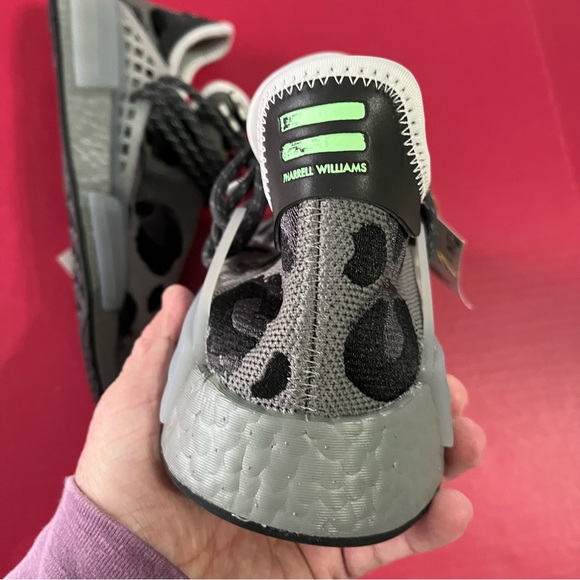 Adidas NMD HU Pharrell Animal Print Sz 12 Ash Grey ID1531 | Men's** - Picture 3 of 3